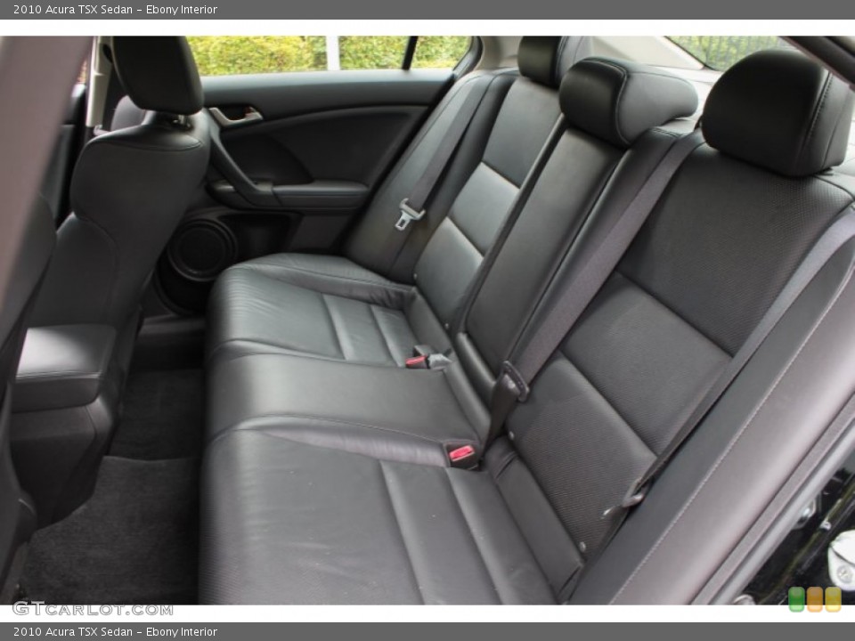 Ebony Interior Rear Seat for the 2010 Acura TSX Sedan #83436720