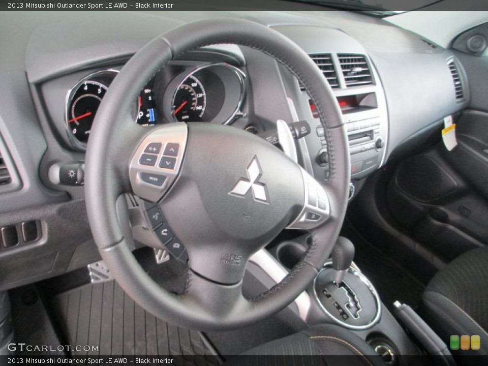 Black Interior Steering Wheel for the 2013 Mitsubishi Outlander Sport LE AWD #83437126