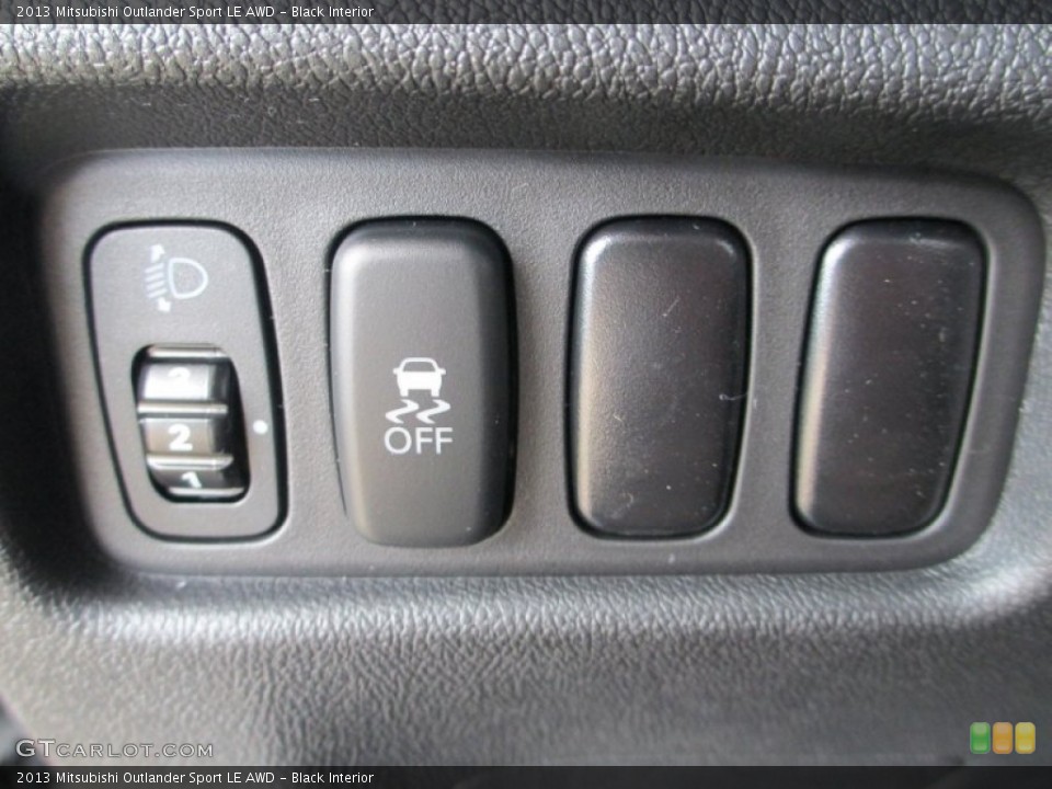 Black Interior Controls for the 2013 Mitsubishi Outlander Sport LE AWD #83437174
