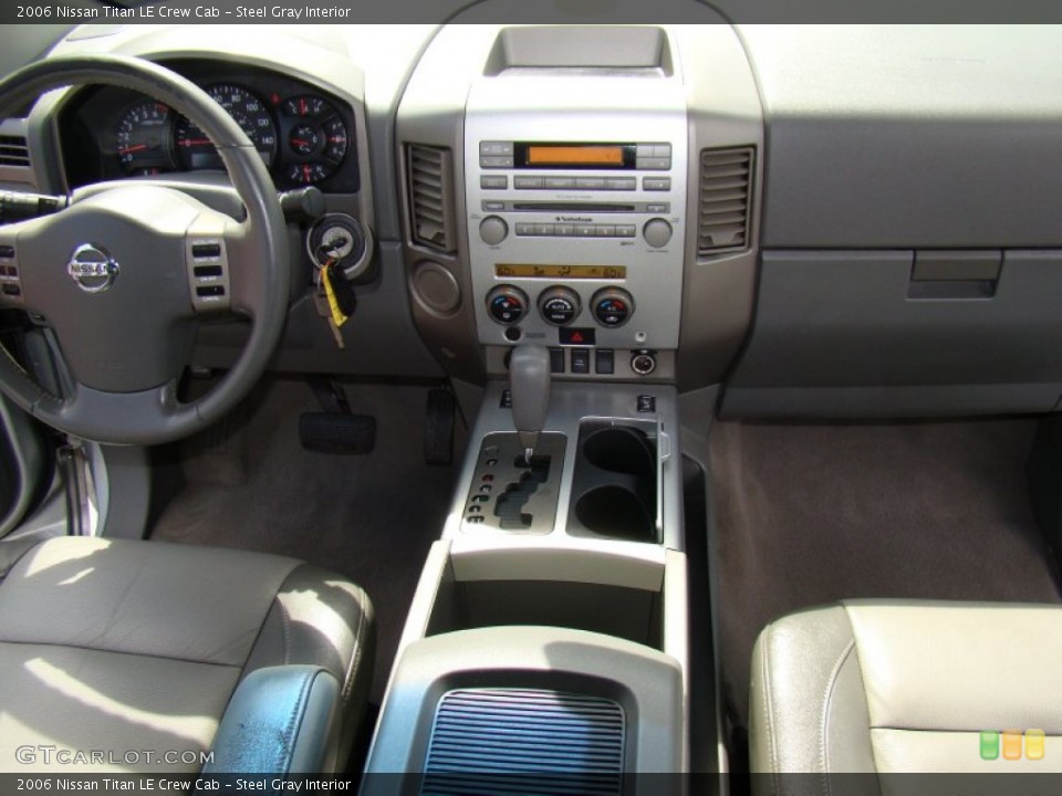 Steel Gray Interior Dashboard for the 2006 Nissan Titan LE Crew Cab #83437318