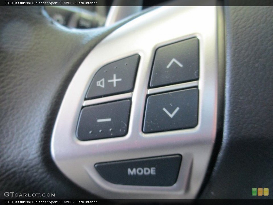 Black Interior Controls for the 2013 Mitsubishi Outlander Sport SE 4WD #83439001