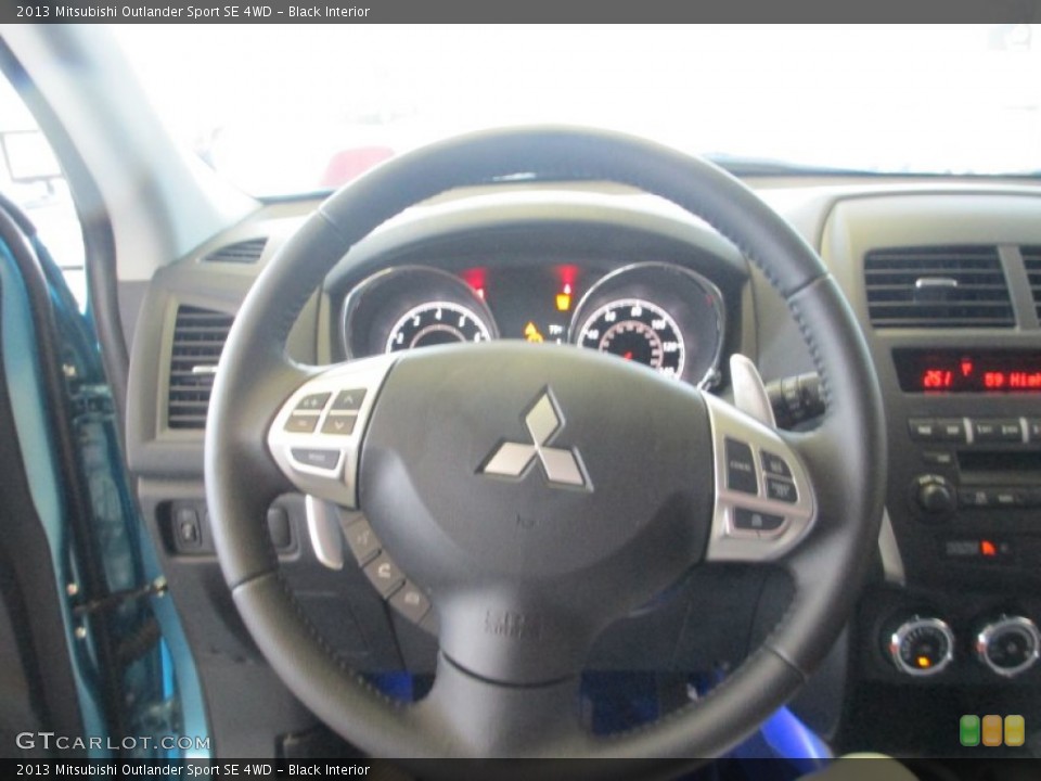 Black Interior Steering Wheel for the 2013 Mitsubishi Outlander Sport SE 4WD #83439175