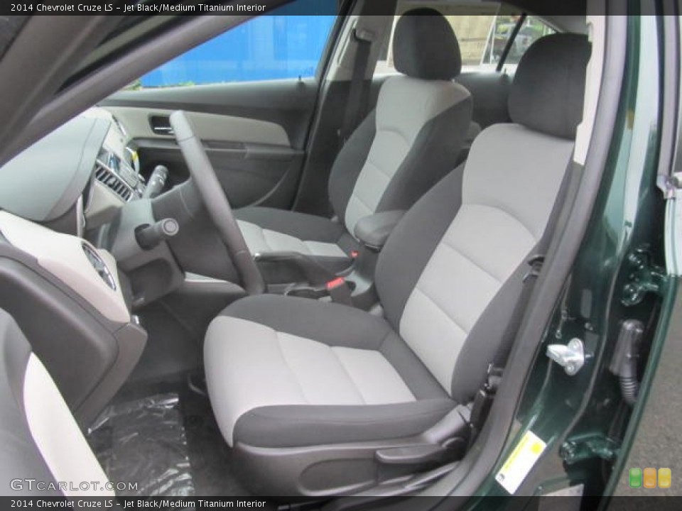 Jet Black/Medium Titanium Interior Front Seat for the 2014 Chevrolet Cruze LS #83439226