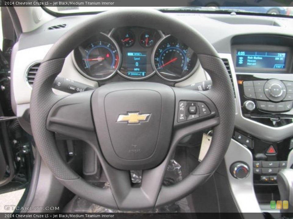 Jet Black/Medium Titanium Interior Steering Wheel for the 2014 Chevrolet Cruze LS #83439262