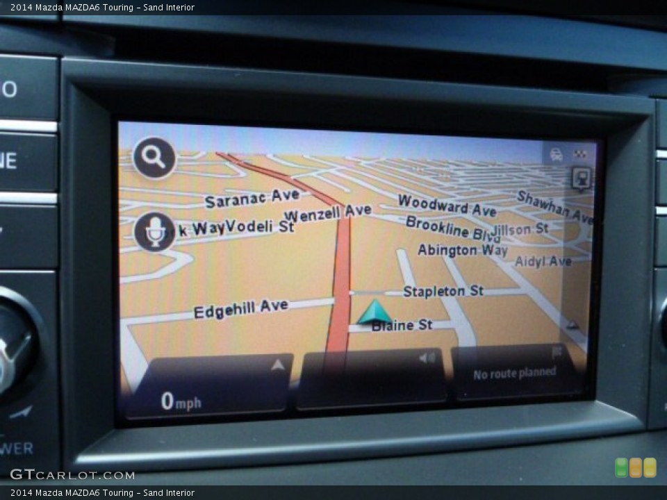 Sand Interior Navigation for the 2014 Mazda MAZDA6 Touring #83444812