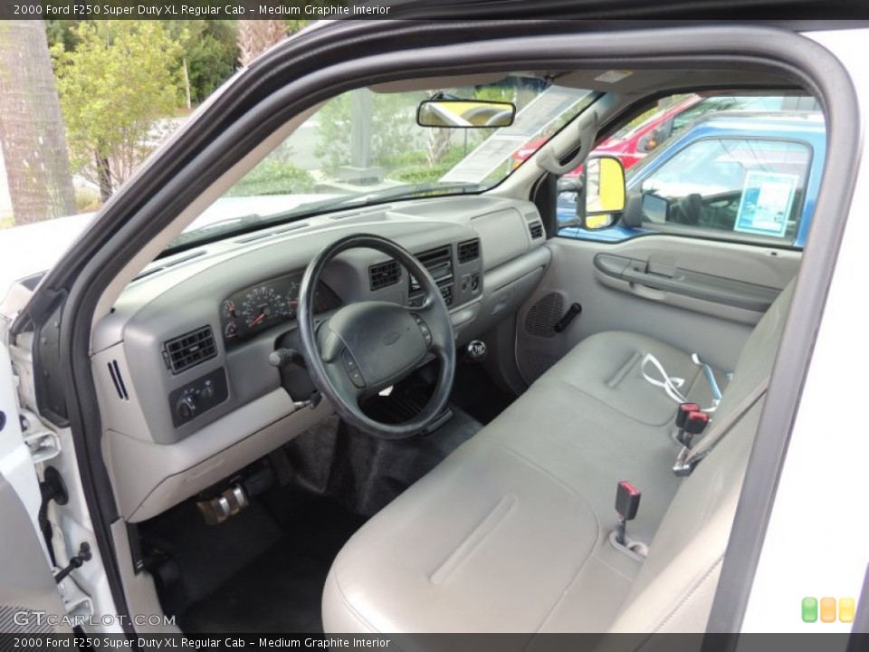 Medium Graphite Interior Prime Interior for the 2000 Ford F250 Super Duty XL Regular Cab #83447020