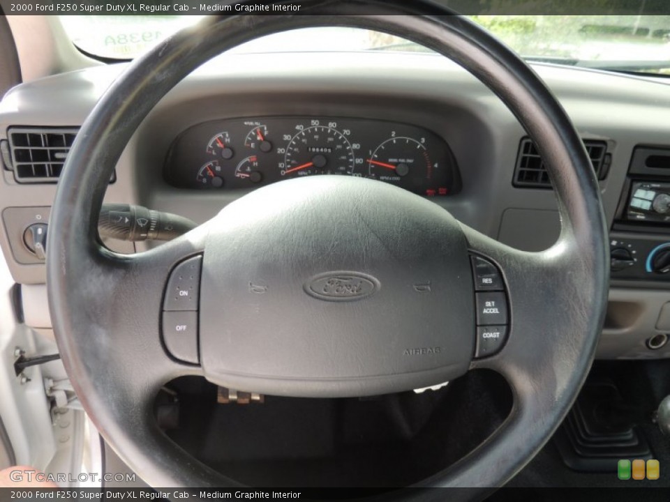 Medium Graphite Interior Steering Wheel for the 2000 Ford F250 Super Duty XL Regular Cab #83447281
