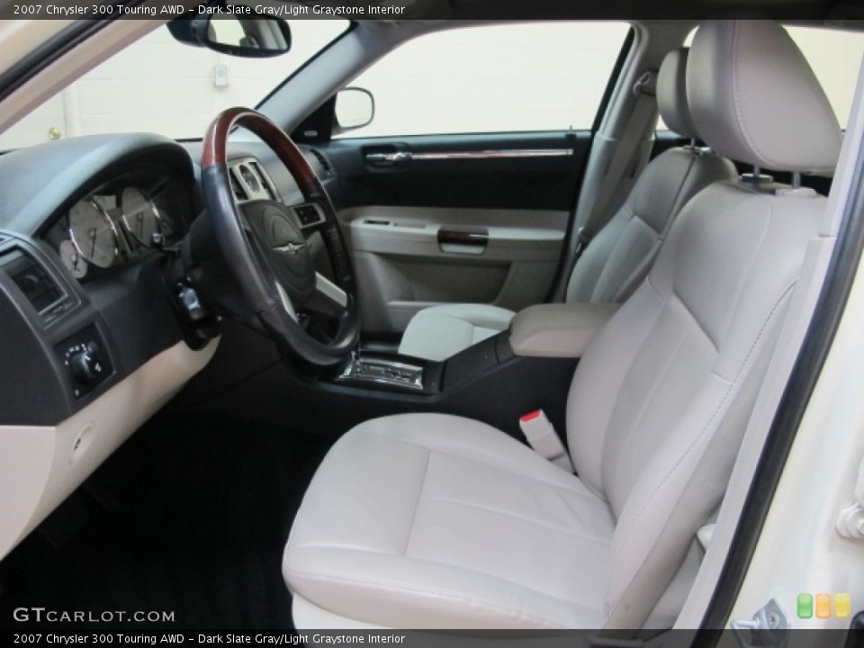 Dark Slate Gray/Light Graystone Interior Front Seat for the 2007 Chrysler 300 Touring AWD #83448178