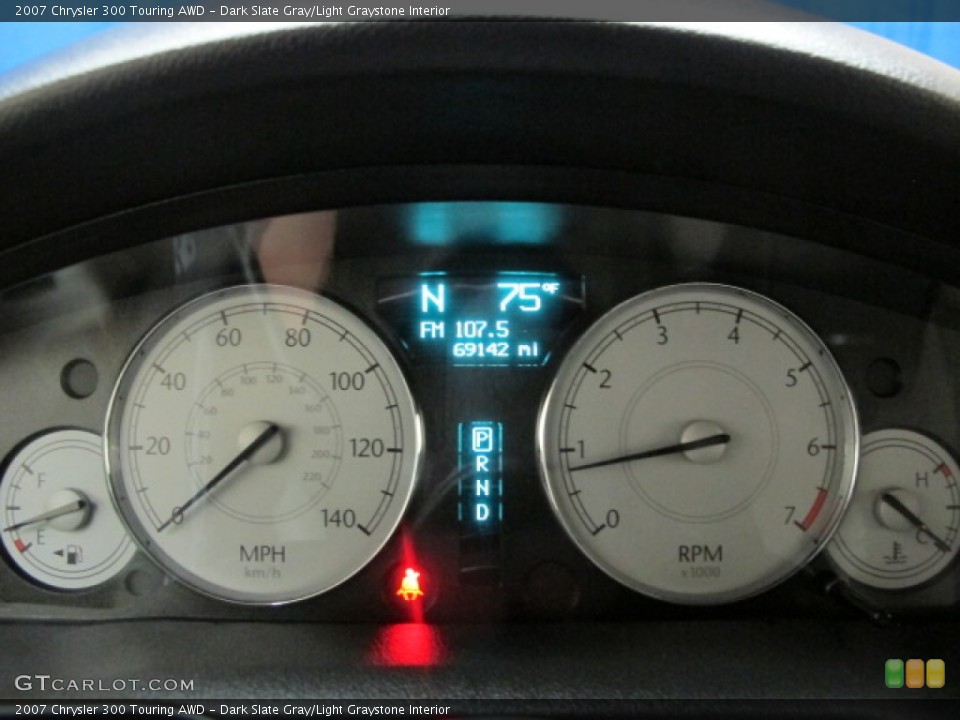 Dark Slate Gray/Light Graystone Interior Gauges for the 2007 Chrysler 300 Touring AWD #83448514
