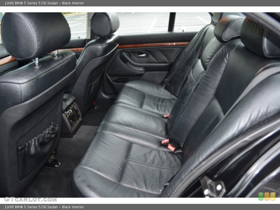 Black Interior Rear Seat for the 1998 BMW 5 Series 528i Sedan #83448784