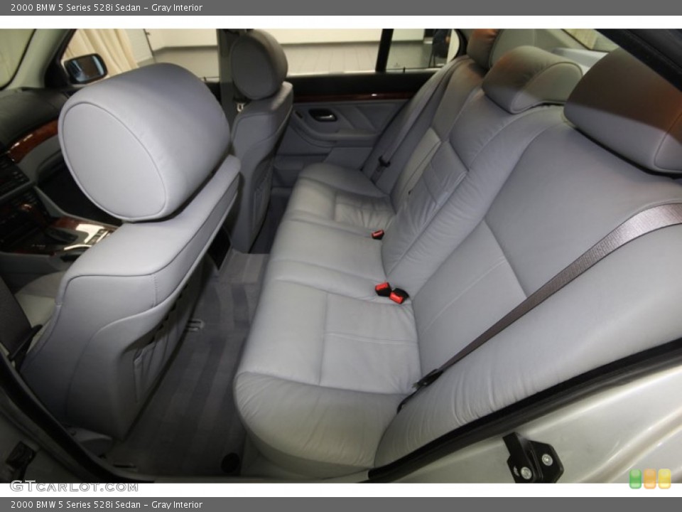 Gray Interior Rear Seat for the 2000 BMW 5 Series 528i Sedan #83455466