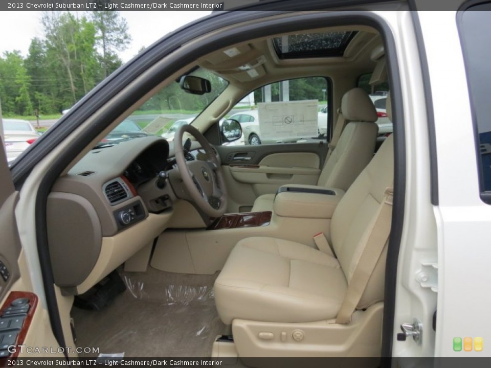 Light Cashmere/Dark Cashmere Interior Front Seat for the 2013 Chevrolet Suburban LTZ #83458852