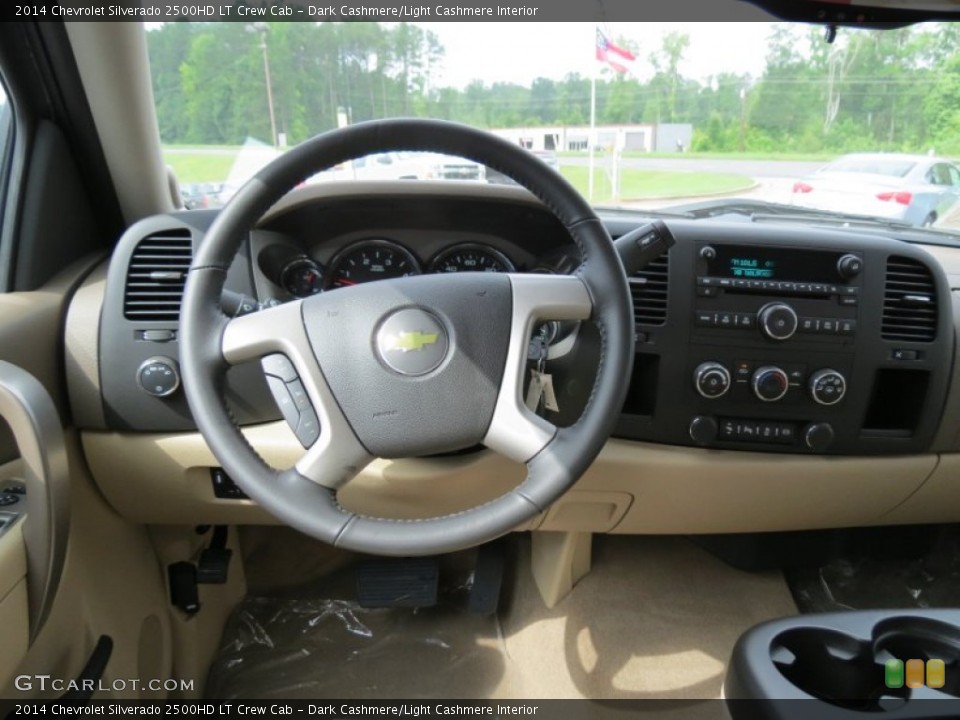 Dark Cashmere/Light Cashmere Interior Dashboard for the 2014 Chevrolet Silverado 2500HD LT Crew Cab #83459269