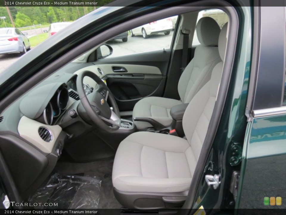 Medium Titanium Interior Front Seat for the 2014 Chevrolet Cruze Eco #83460646