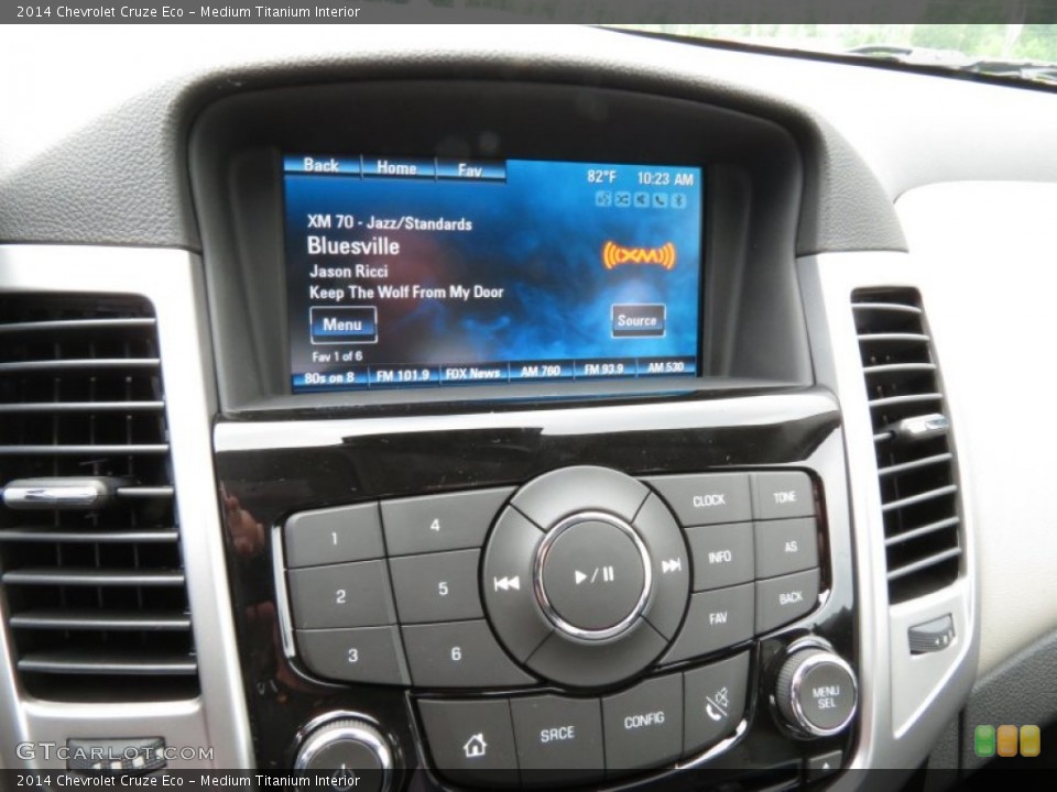 Medium Titanium Interior Controls for the 2014 Chevrolet Cruze Eco #83460730