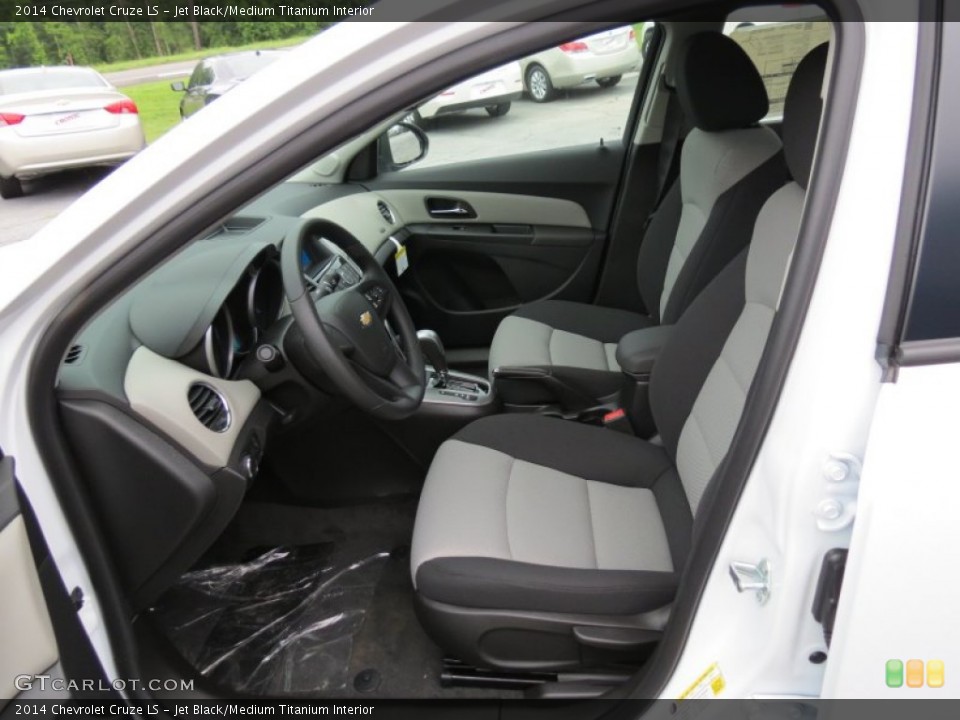 Jet Black/Medium Titanium Interior Front Seat for the 2014 Chevrolet Cruze LS #83460928