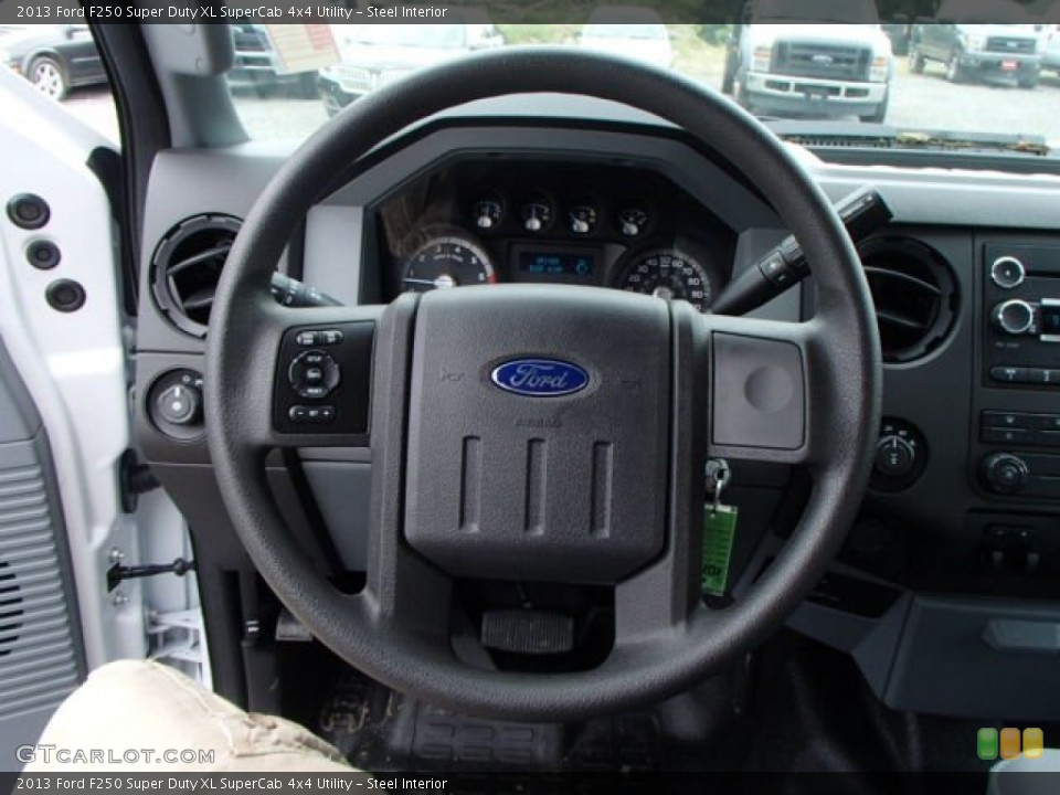 Steel Interior Steering Wheel for the 2013 Ford F250 Super Duty XL SuperCab 4x4 Utility #83461588