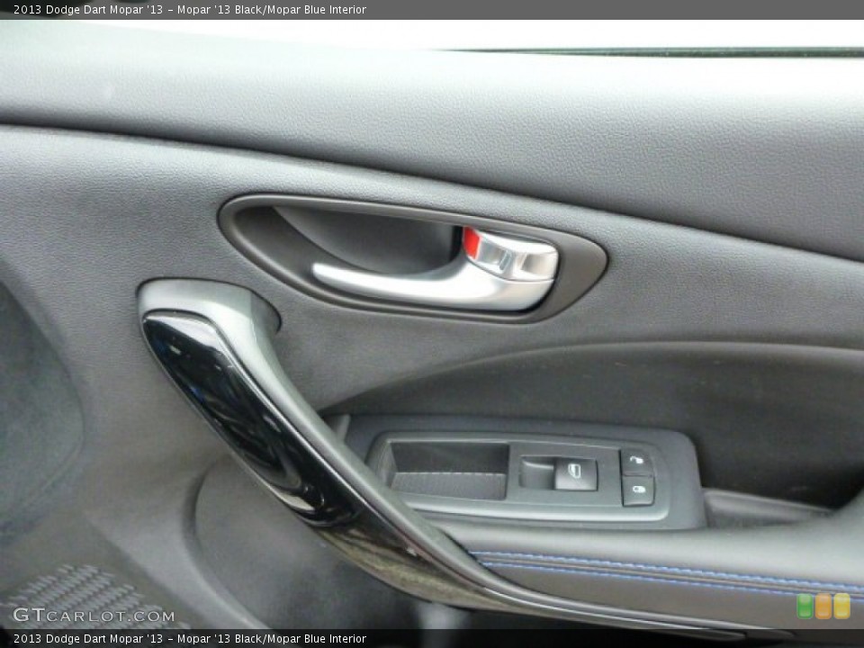 Mopar '13 Black/Mopar Blue Interior Controls for the 2013 Dodge Dart Mopar '13 #83468278
