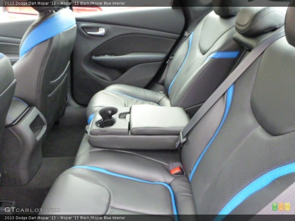 Mopar '13 Black/Mopar Blue Interior Rear Seat for the 2013 Dodge Dart Mopar '13 #83468302