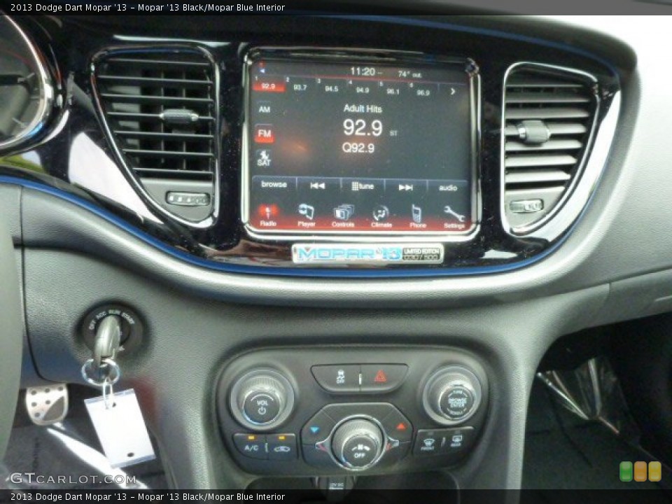 Mopar '13 Black/Mopar Blue Interior Controls for the 2013 Dodge Dart Mopar '13 #83468326