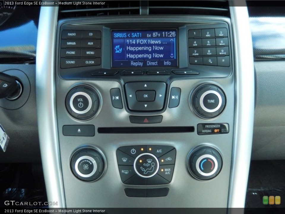 Medium Light Stone Interior Controls for the 2013 Ford Edge SE EcoBoost #83470677