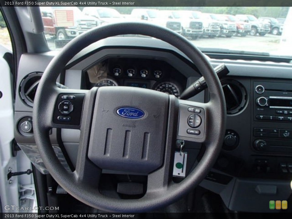Steel Interior Steering Wheel for the 2013 Ford F350 Super Duty XL SuperCab 4x4 Utility Truck #83470698