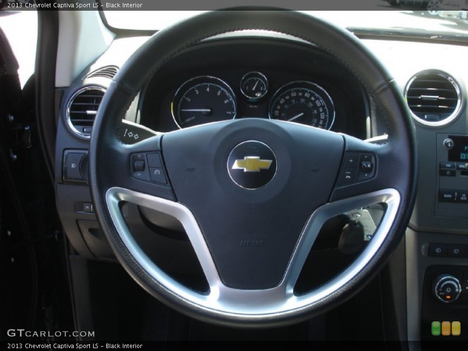 Black Interior Steering Wheel for the 2013 Chevrolet Captiva Sport LS #83472597