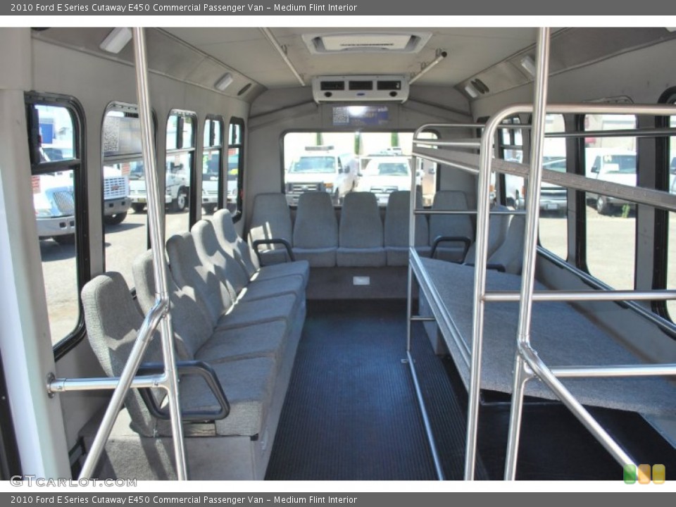 Medium Flint Interior Rear Seat for the 2010 Ford E Series Cutaway E450 Commercial Passenger Van #83474832