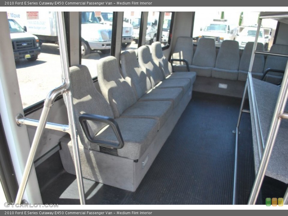 Medium Flint Interior Rear Seat for the 2010 Ford E Series Cutaway E450 Commercial Passenger Van #83474856