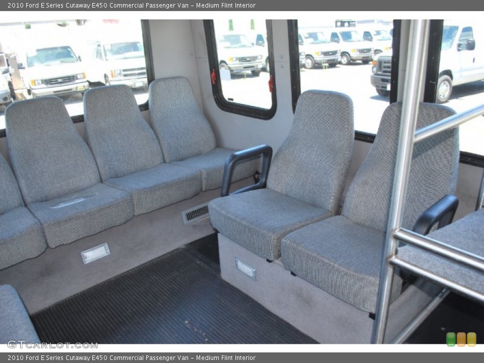 Medium Flint Interior Rear Seat for the 2010 Ford E Series Cutaway E450 Commercial Passenger Van #83474910