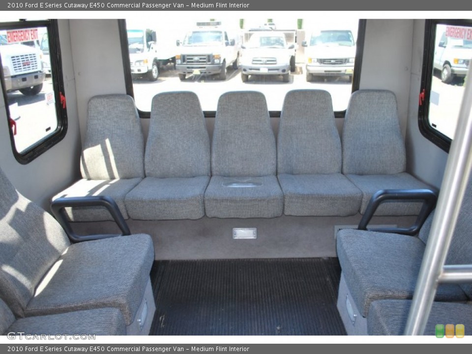 Medium Flint Interior Rear Seat for the 2010 Ford E Series Cutaway E450 Commercial Passenger Van #83474940