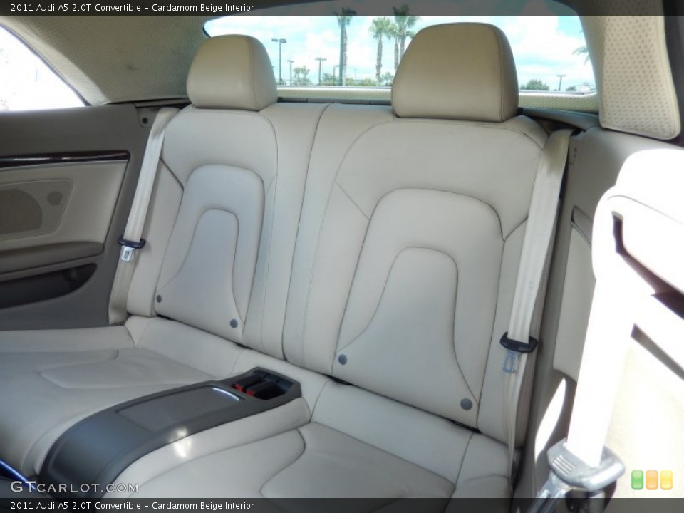 Cardamom Beige Interior Rear Seat for the 2011 Audi A5 2.0T Convertible #83477556