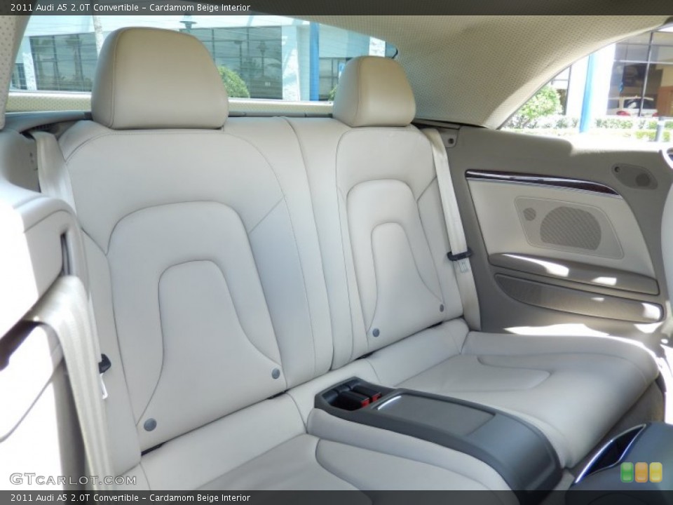 Cardamom Beige Interior Rear Seat for the 2011 Audi A5 2.0T Convertible #83477580