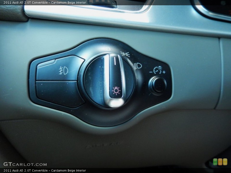 Cardamom Beige Interior Controls for the 2011 Audi A5 2.0T Convertible #83477727