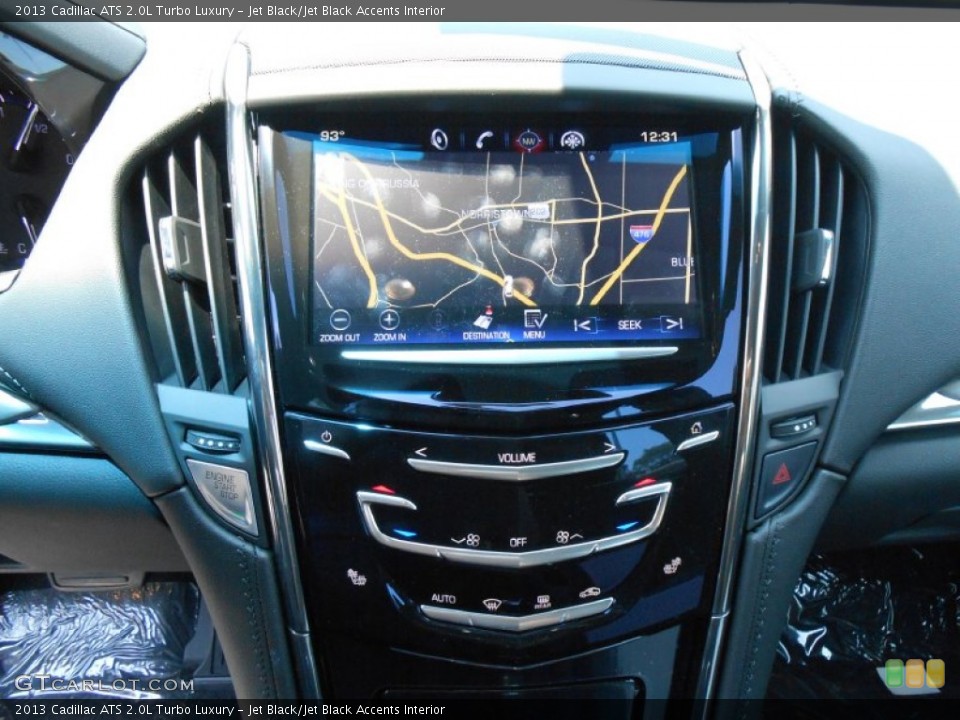 Jet Black/Jet Black Accents Interior Navigation for the 2013 Cadillac ATS 2.0L Turbo Luxury #83478911