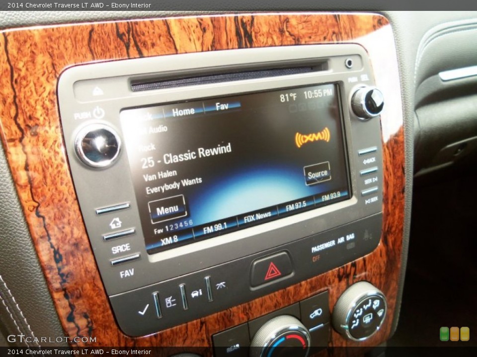 Ebony Interior Controls for the 2014 Chevrolet Traverse LT AWD #83480682
