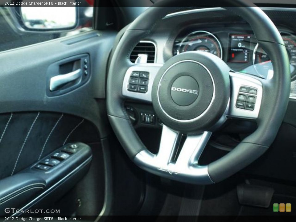 Black Interior Steering Wheel for the 2012 Dodge Charger SRT8 #83484997