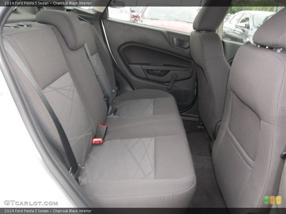 Charcoal Black Interior Rear Seat for the 2014 Ford Fiesta S Sedan #83493926