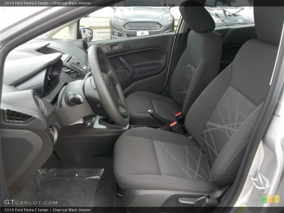 Charcoal Black Interior Front Seat for the 2014 Ford Fiesta S Sedan #83494045
