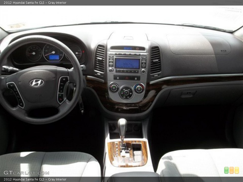 Gray Interior Dashboard for the 2012 Hyundai Santa Fe GLS #83494069