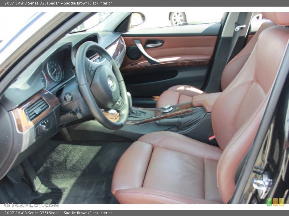 Saddle Brown/Black Interior Photo for the 2007 BMW 3 Series 335i Sedan #83494087