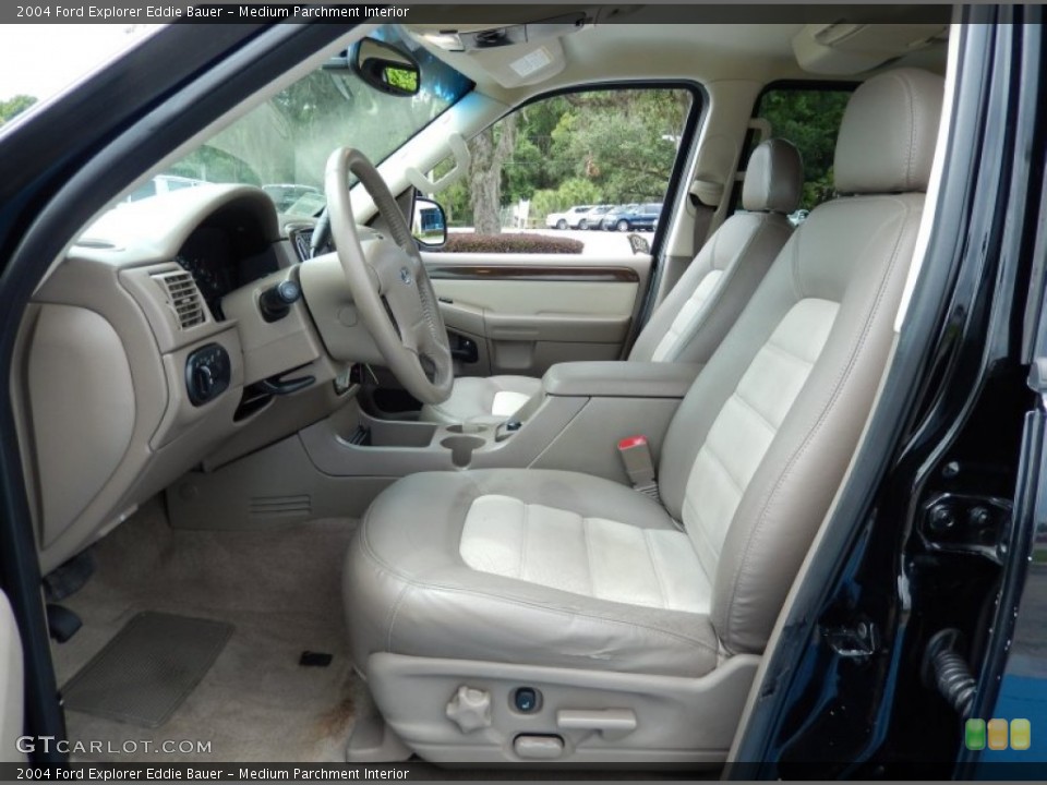 Medium Parchment Interior Front Seat for the 2004 Ford Explorer Eddie Bauer #83495362