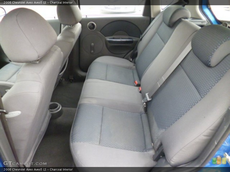 Charcoal Interior Rear Seat for the 2008 Chevrolet Aveo Aveo5 LS #83502234