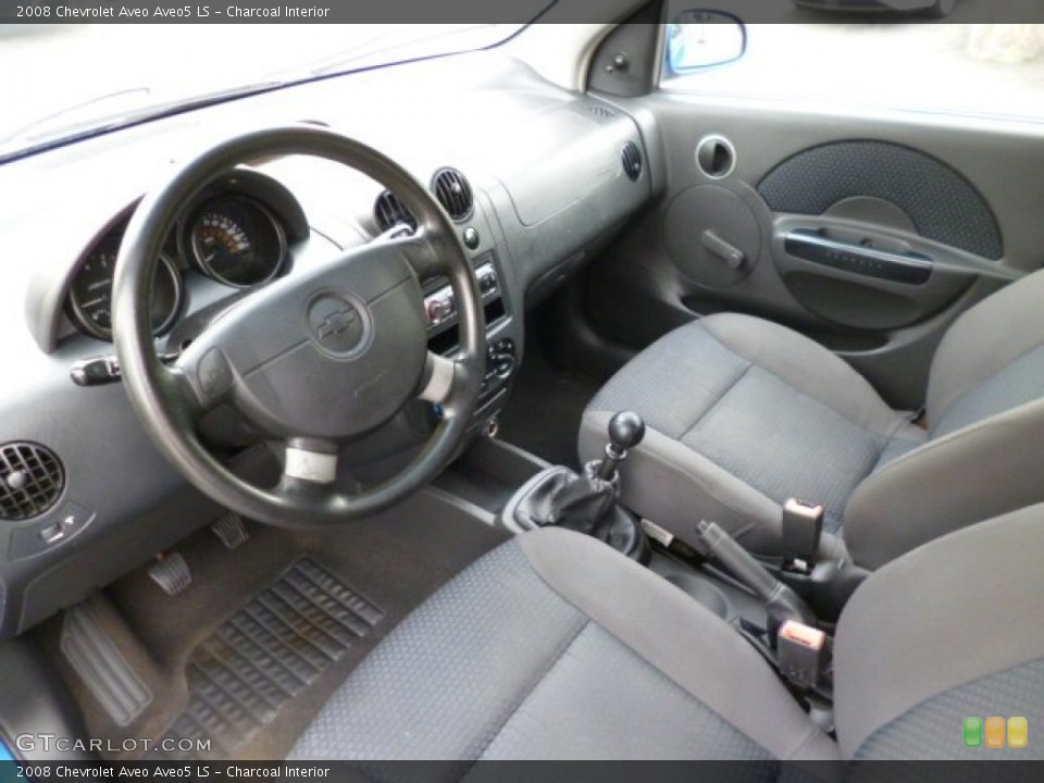 Charcoal 2008 Chevrolet Aveo Interiors