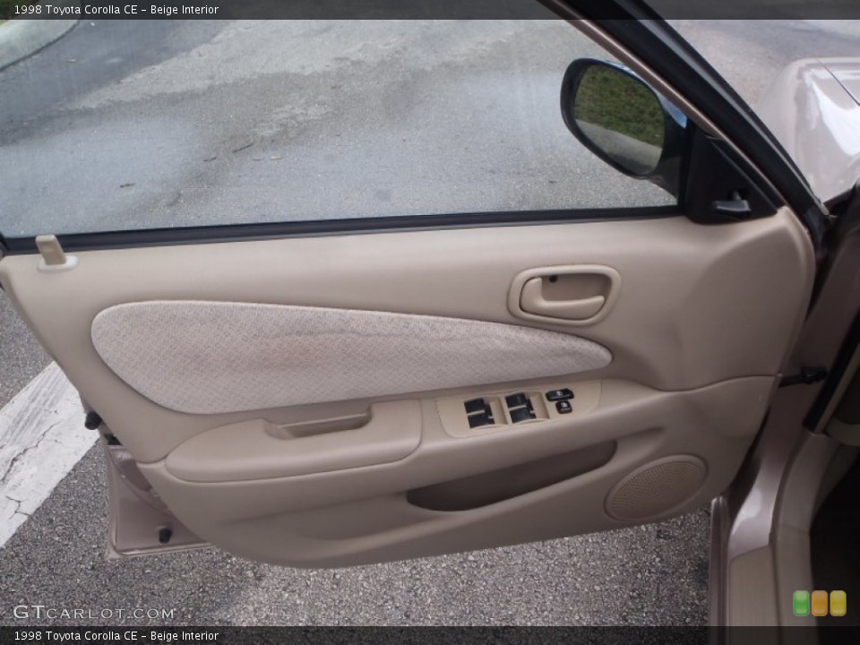 Beige Interior Door Panel for the 1998 Toyota Corolla CE #83503878