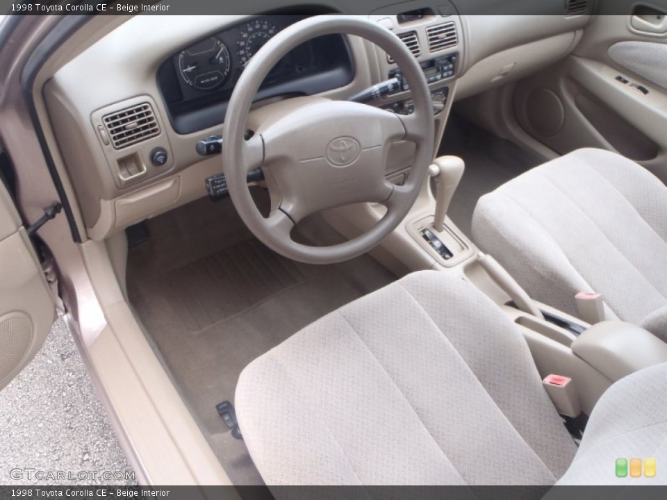 Beige 1998 Toyota Corolla Interiors
