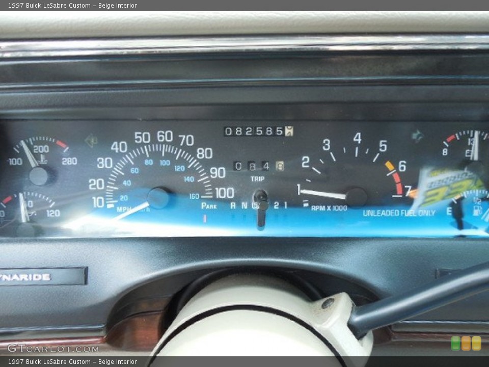 Beige Interior Gauges for the 1997 Buick LeSabre Custom #83504043