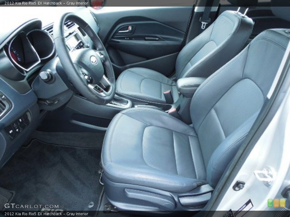 Gray Interior Front Seat for the 2012 Kia Rio Rio5 EX Hatchback #83504223