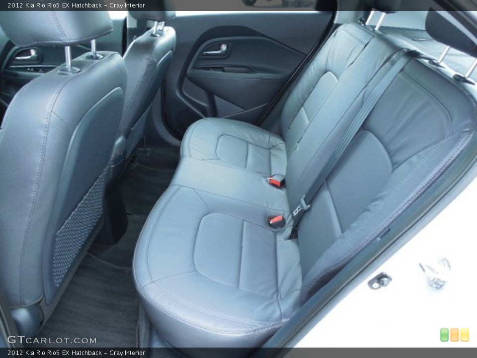 Gray Interior Rear Seat for the 2012 Kia Rio Rio5 EX Hatchback #83504244
