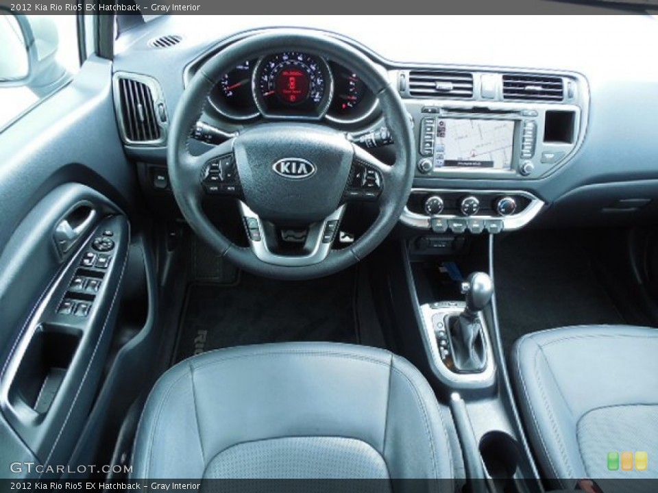 Gray Interior Dashboard for the 2012 Kia Rio Rio5 EX Hatchback #83504268